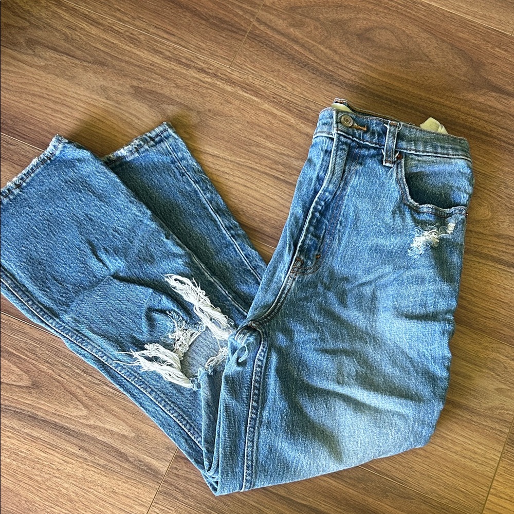 Abercrombie & Fitch Blue Flare Jeans - Picture 1 of 6